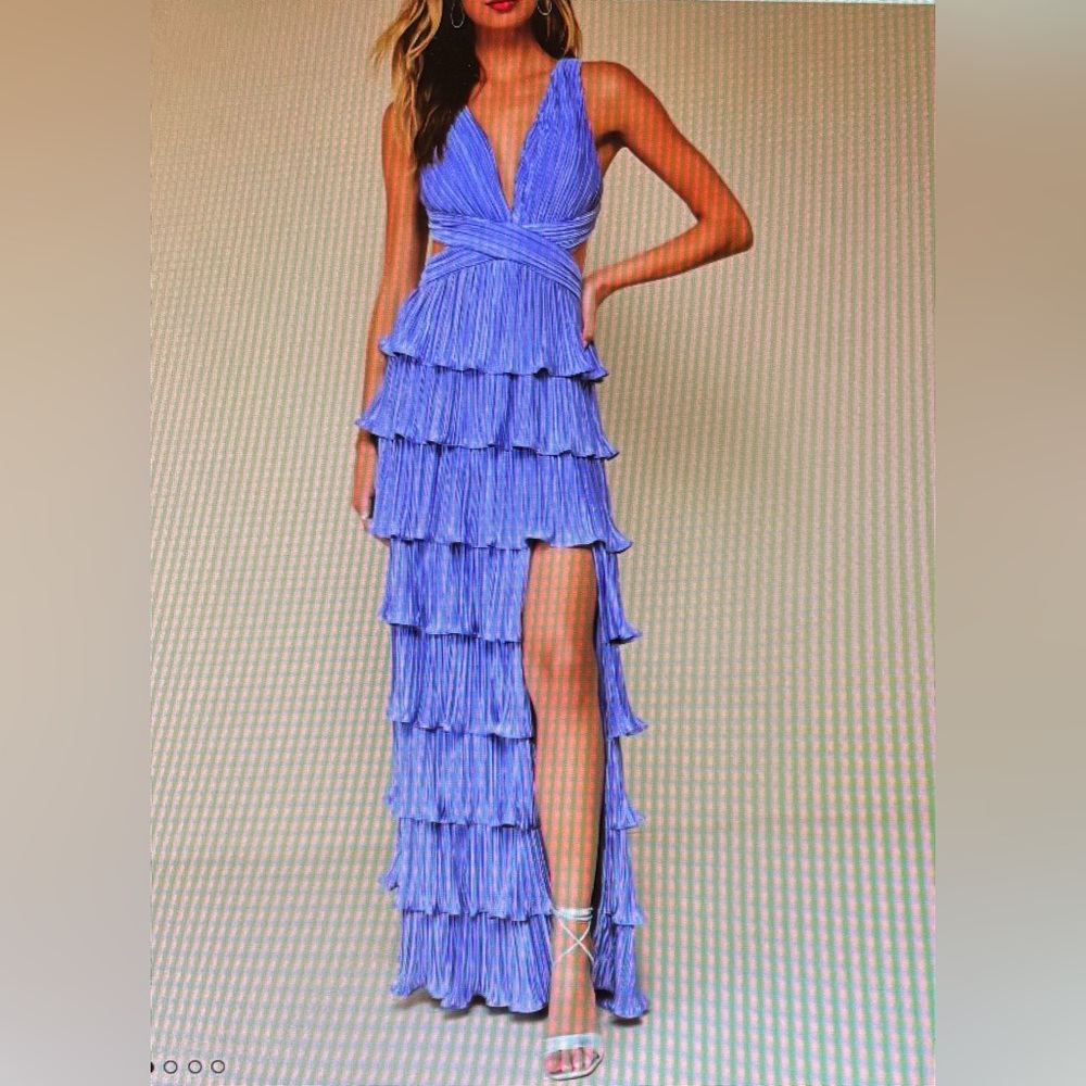 Lulus Lavender Tiered Maxi Dress size large